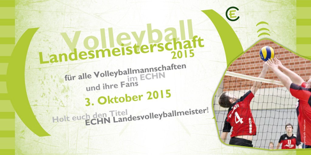 Flyer ECHN Landesvolleyballmeisterschaft 2015